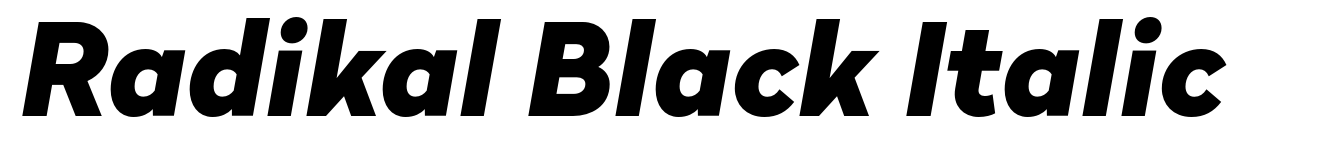 Radikal Black Italic